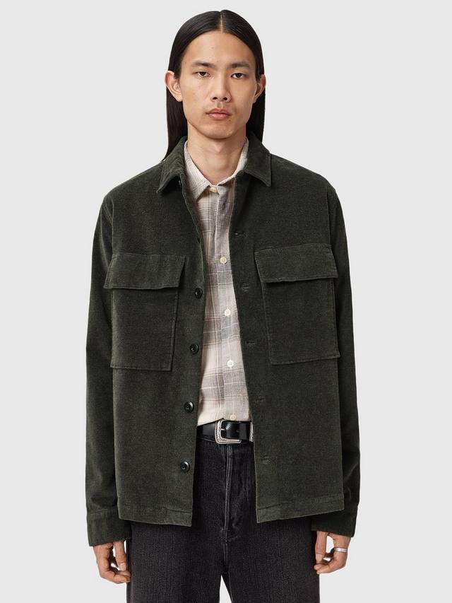 

Хлопковая рубашка Hawker AllSaints, Gull Brown