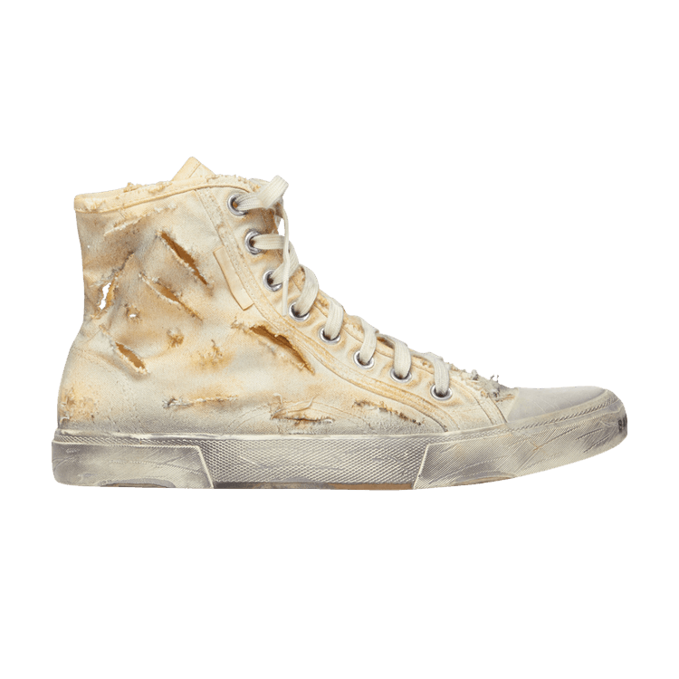 

Кроссовки Balenciaga Paris High 'Destroyed - White', белый