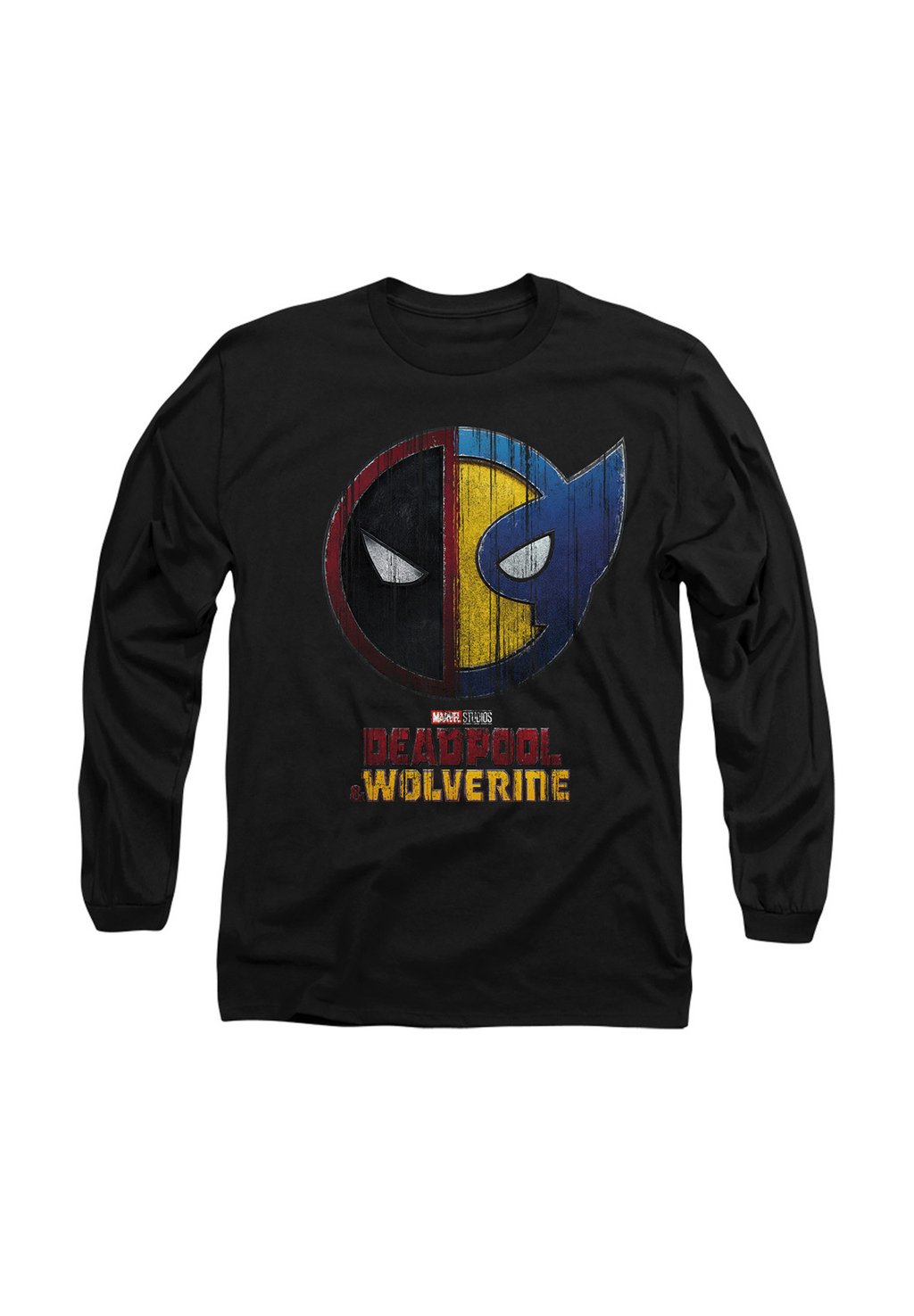 

Топ с длинными рукавами DEADPOOL WOLVERINE WORN CREST Marvel, черный