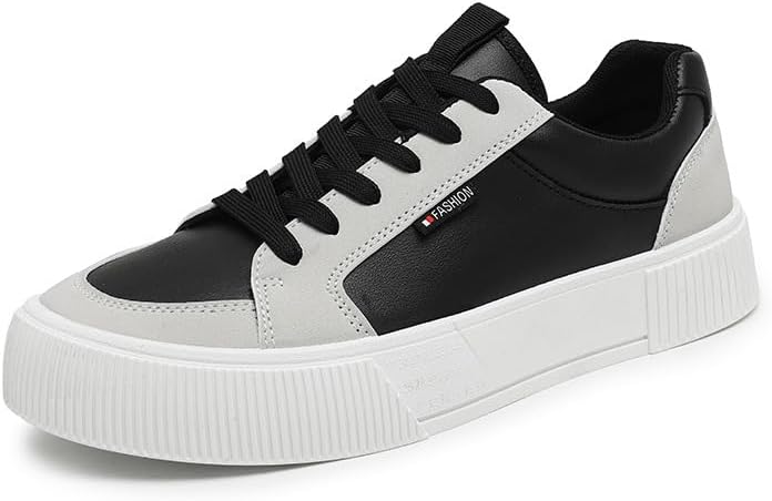 

Мужские кеды для скейтбординга, легкие, низкие, шнурованные, повседневные для прогулок Generic, черный