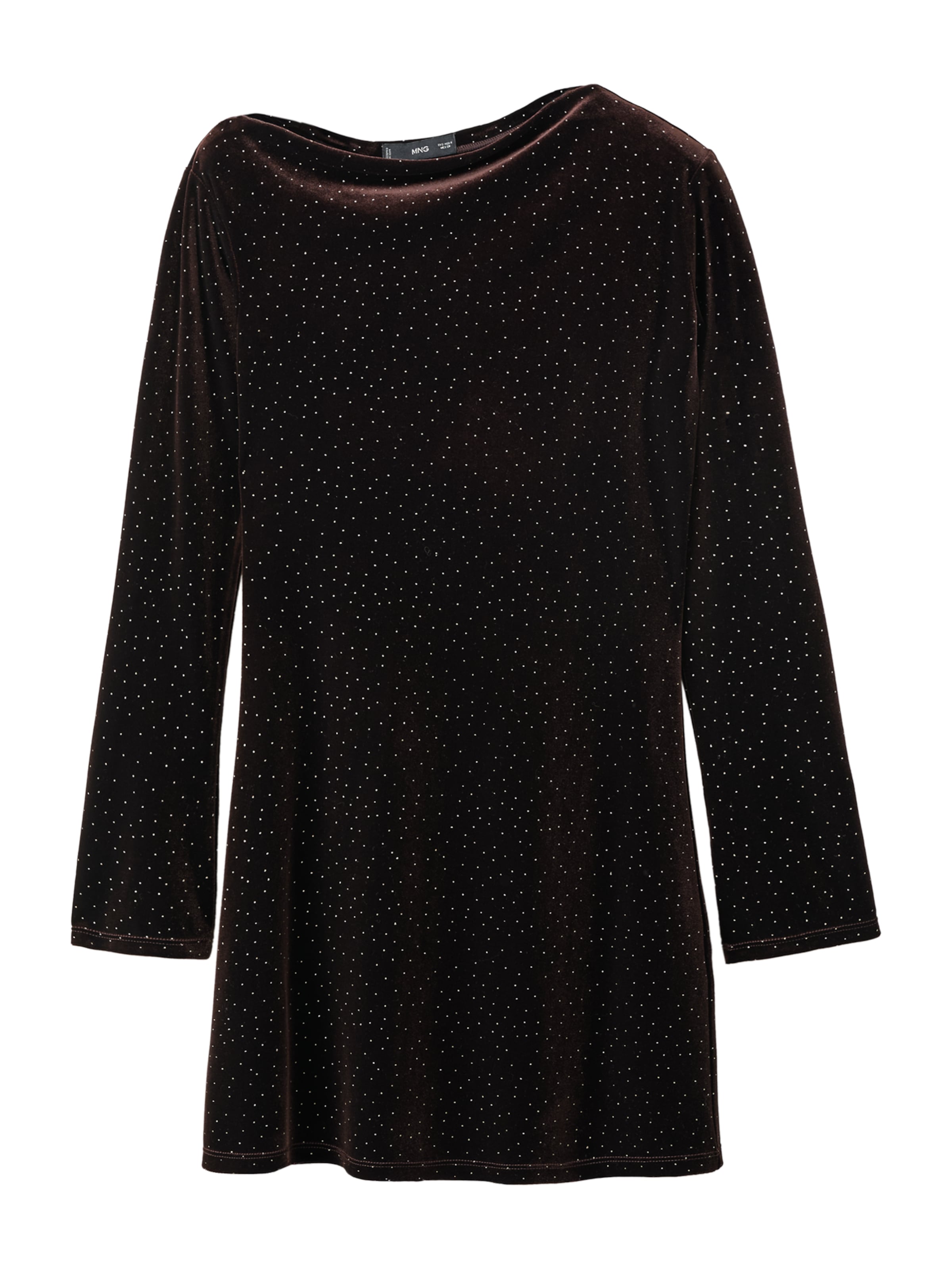 

MANGO Коктейльное платье 'XVIRGO' в темно-коричневом цвете