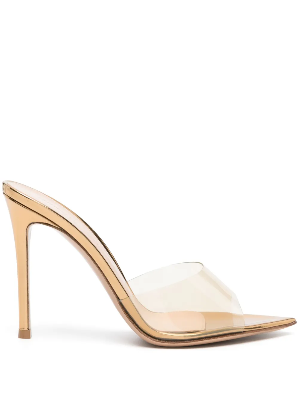 Прозрачные мюли Gianvito Rossi, золотой