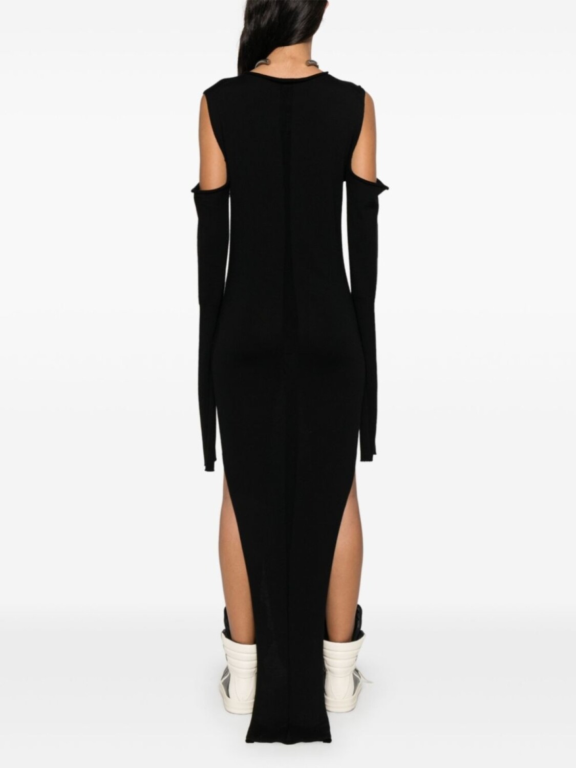 Платье макси с вырезами от Rick Owens, черный — фото 4