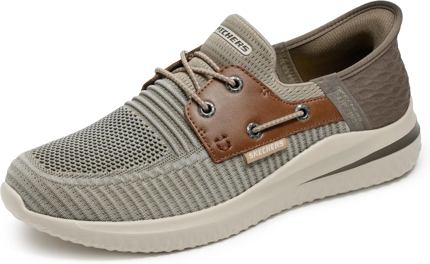 Кроссовки мужские Skechers Delson 3.0 Roth, тауп/коричневый