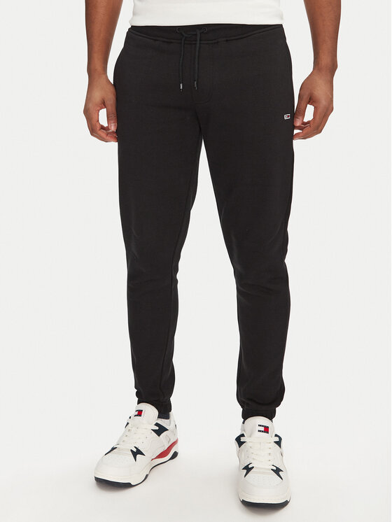 

Облегающие спортивные штаны Flag DM0DM20473 Tommy Jeans, черный