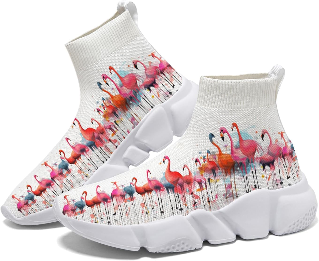 

Мужские теннисные кроссовки противоскользящие для бега, повседневной ходьбы и джоггинга, женские слипоны-носки с рисунком животных Hetios, Animal_04