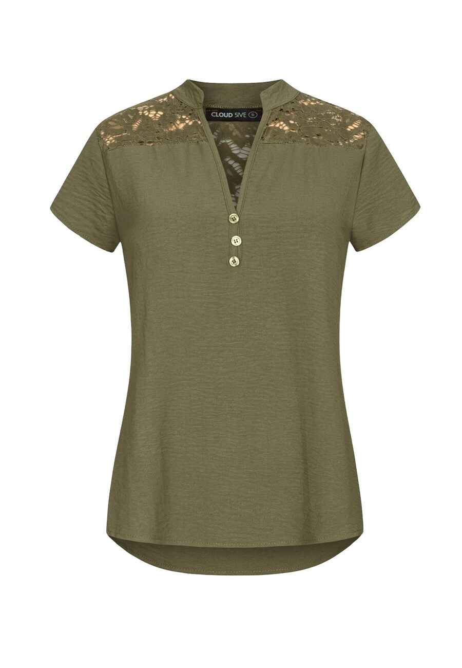 

Кружевная блузка Cloud5ive Blouse, оливковый