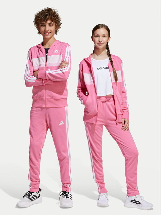 

Спортивный костюм regular fit Seasonal Essentials Tiberio 3-Stripes French Terry JI6037 Adidas, розовый