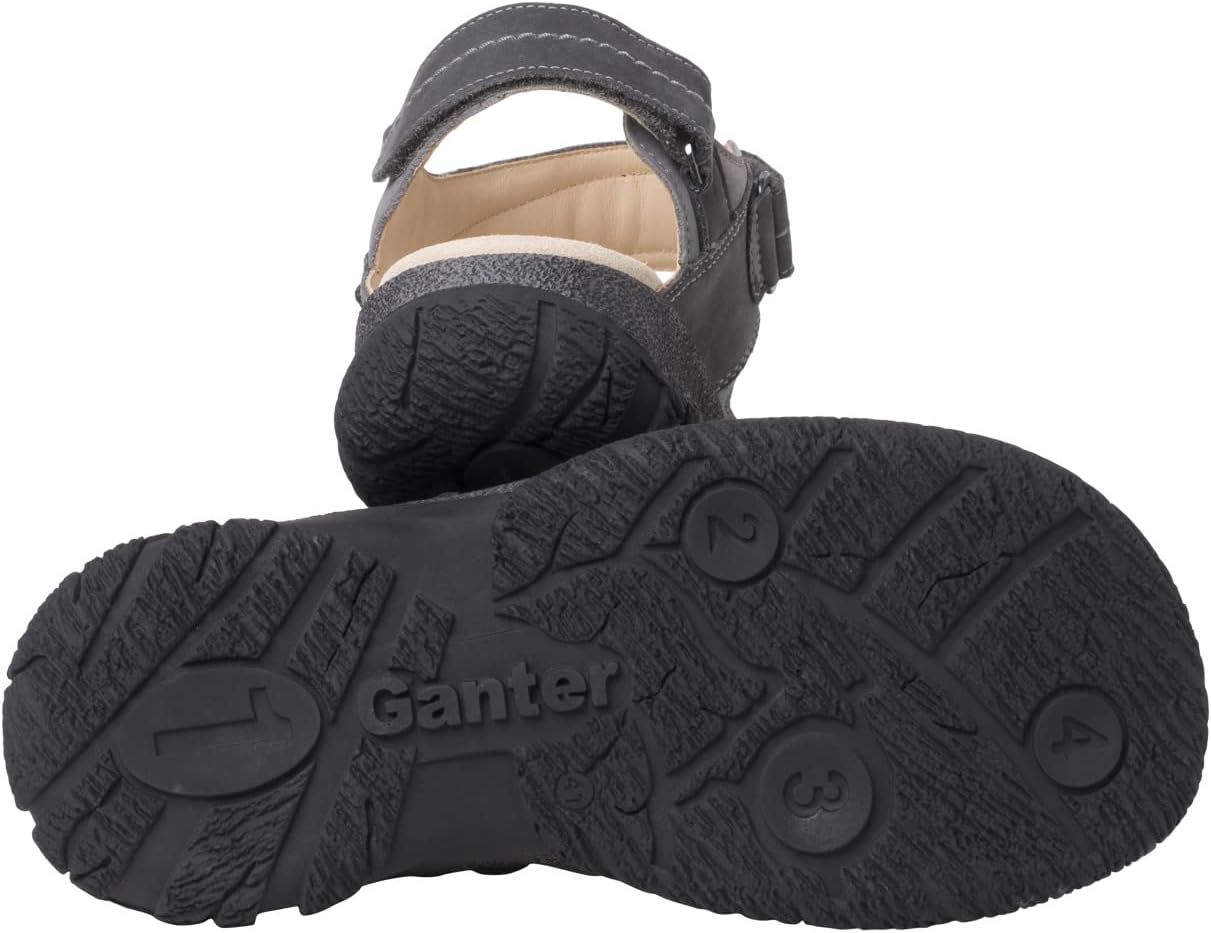 Мужские сандалии Ganter с ремешком на щиколотке, темно-серый — фото 4