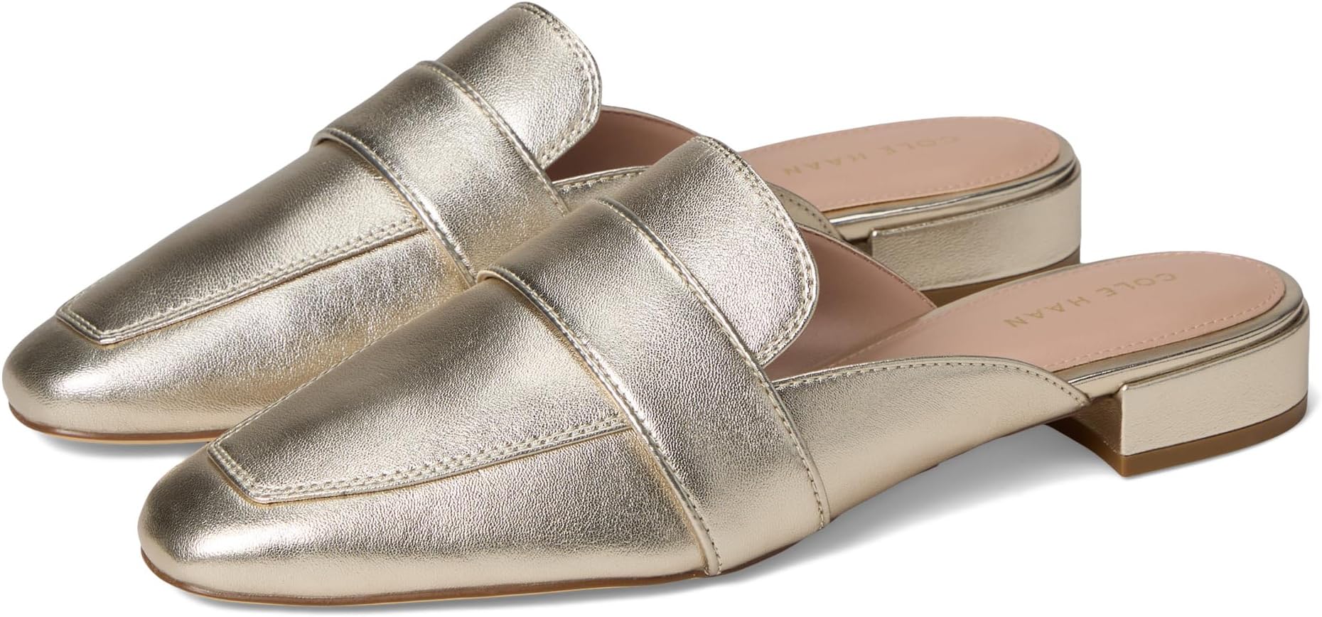 Лоферы Cole Haan Pasha Mules, цвет Soft Gold Leather