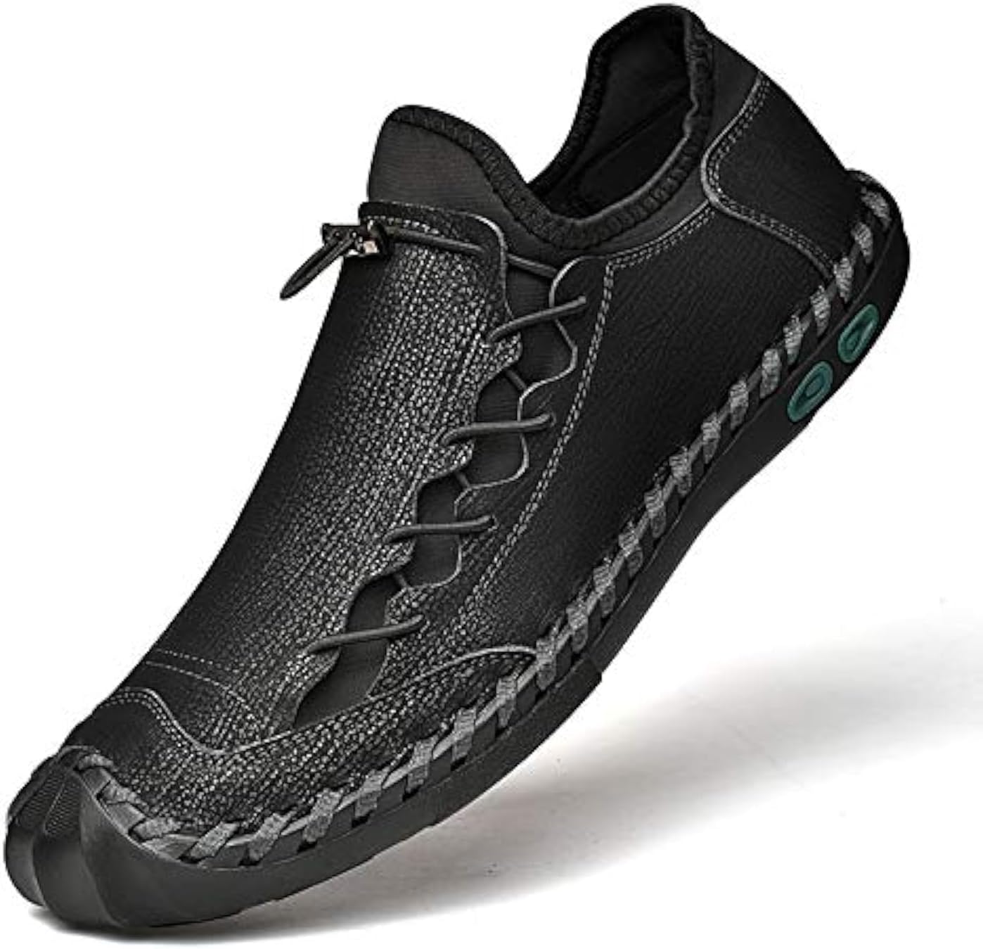 

Мужские повседневные туфли LZDZN, кожаные лоферы для мужчин, лодочные, классические, для вождения, черные, коричневые, желтые, белые, большого размера, широкие, летние, дышащие, модные, для прогулок, работы, офиса, бизнеса, ручная работа, черный