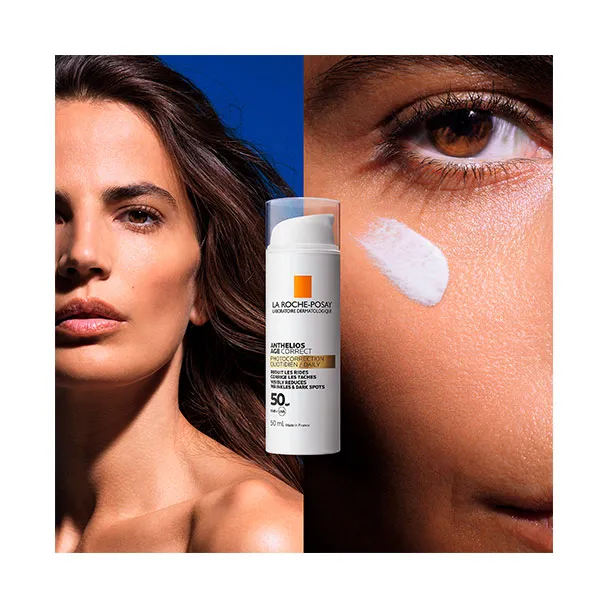 Ежедневная фотокоррекция гиалуроновой кислотой Anthelios Age Correct Spf50 La Roche Posay, 50 ml — фото 4