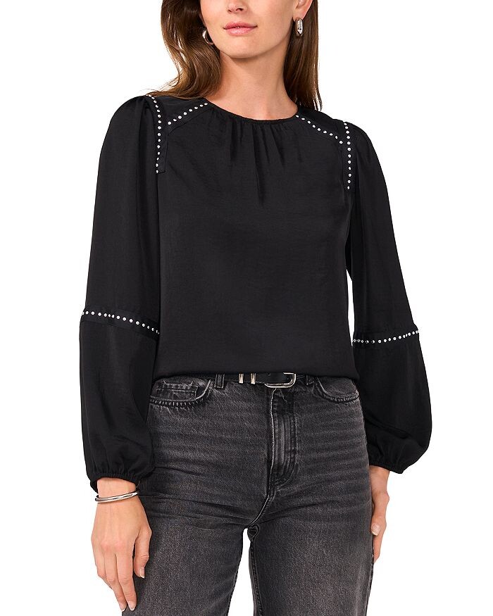 

VINCE CAMUTO Украшенный топ, черный