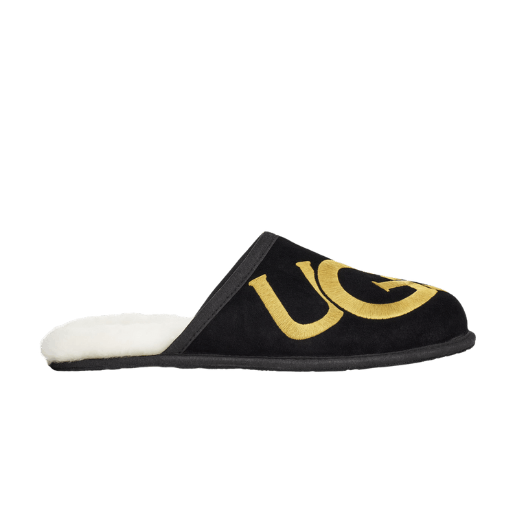 

Кроссовки Scuff Slipper 'Logo - Black Gold', черный