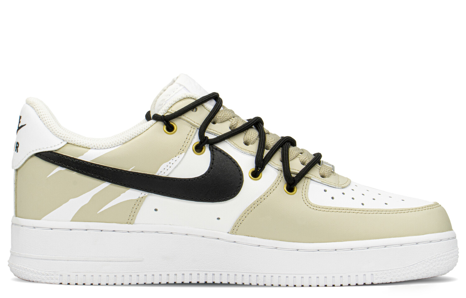 

Кроссовки Nike Air Force 1 Skateboard Shoes Men Low-Top Black/Beige
