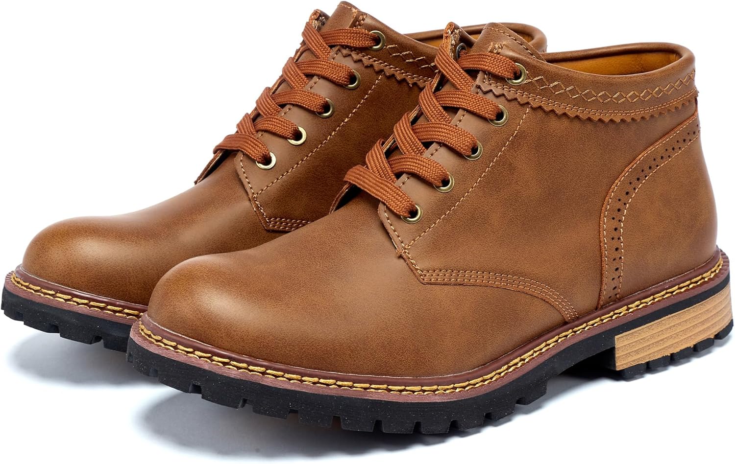 

Мужские ботинки Челси, ковбойские ботинки, повседневная и праздничная обувь, панк-рок и вестерн ботинки Wurmiuhd, коричневый