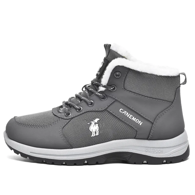 PROTECTCAMEL Зимние ботинки мужские black/gray/brown