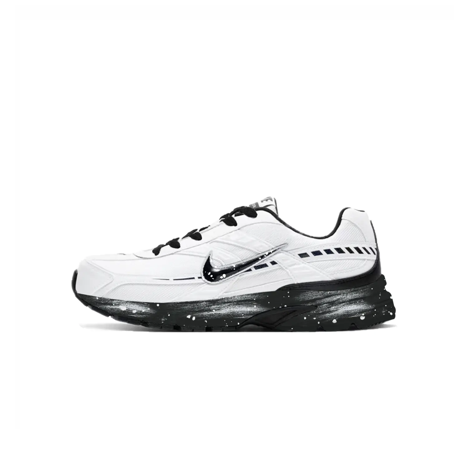 

Nike Мужские кроссовки для бега низкие инициатор амортизирующие дышащие поддерживающие black white