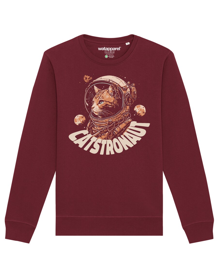 

Свитер Watapparel Sweatshirt Catstronaut, бордовый