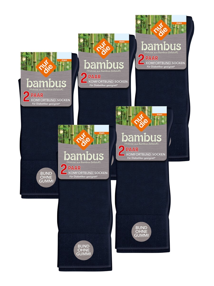 

Носки Nur Die Komfortbund Socken Viskose, темно-синий