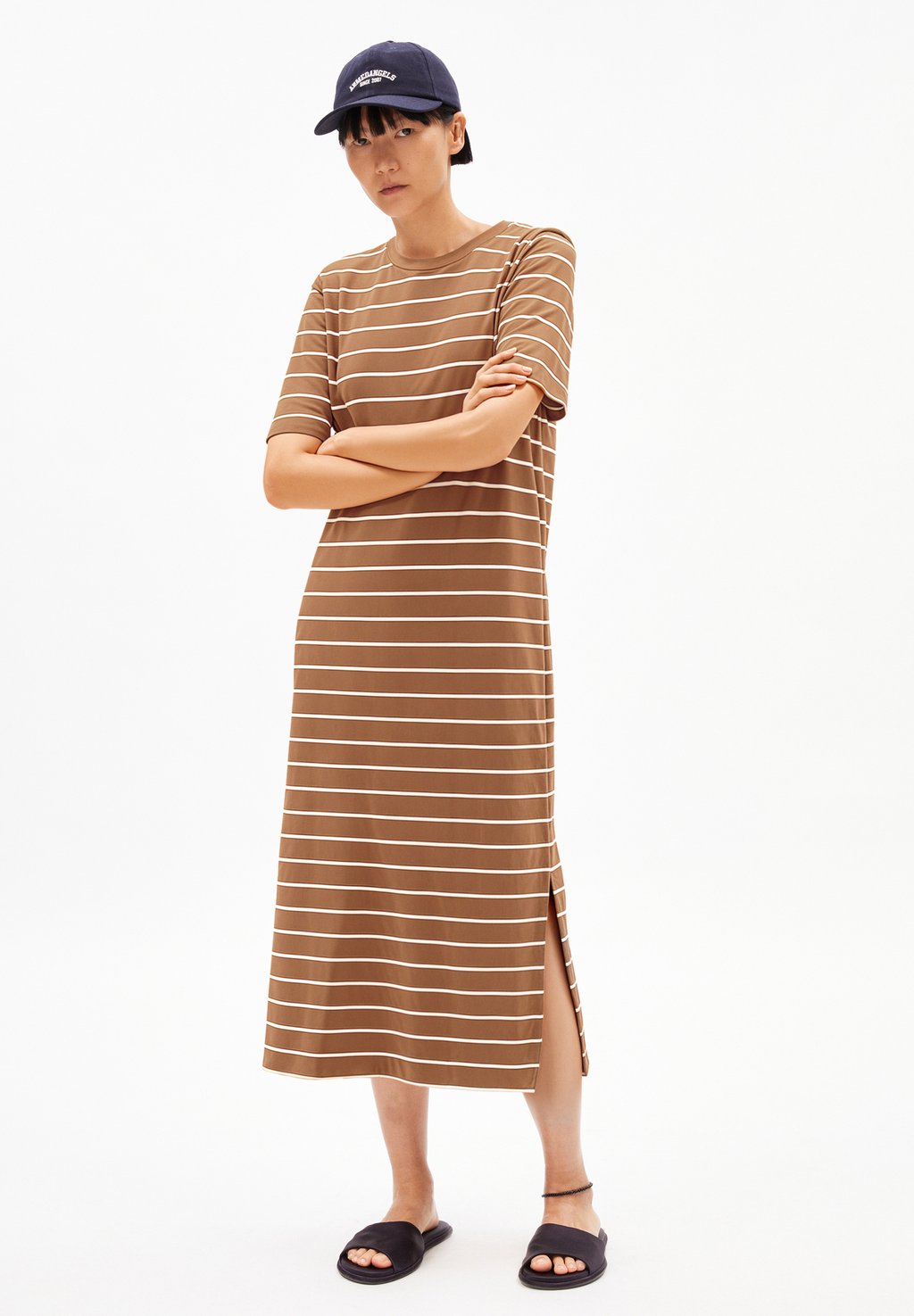 

Платье из джерси XELINAA FINE STRIPE ARMEDANGELS, бежевый