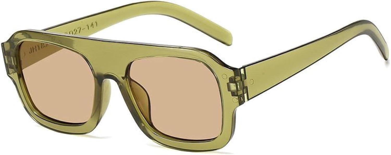 

Женские солнцезащитные очки в крупной оправе, модные винтажные солнцезащитные очки, мужские солнцезащитные очки для вождения и езды на велосипеде, с защитой от УФ-излучения UV400 TKKTLLT, Green Tea