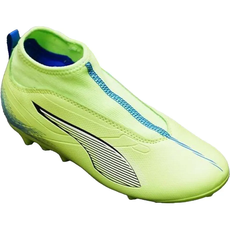 PUMA Ультра 5 match устойчивые к истиранию полувысокие детские футбольные бутсы green — фото 4