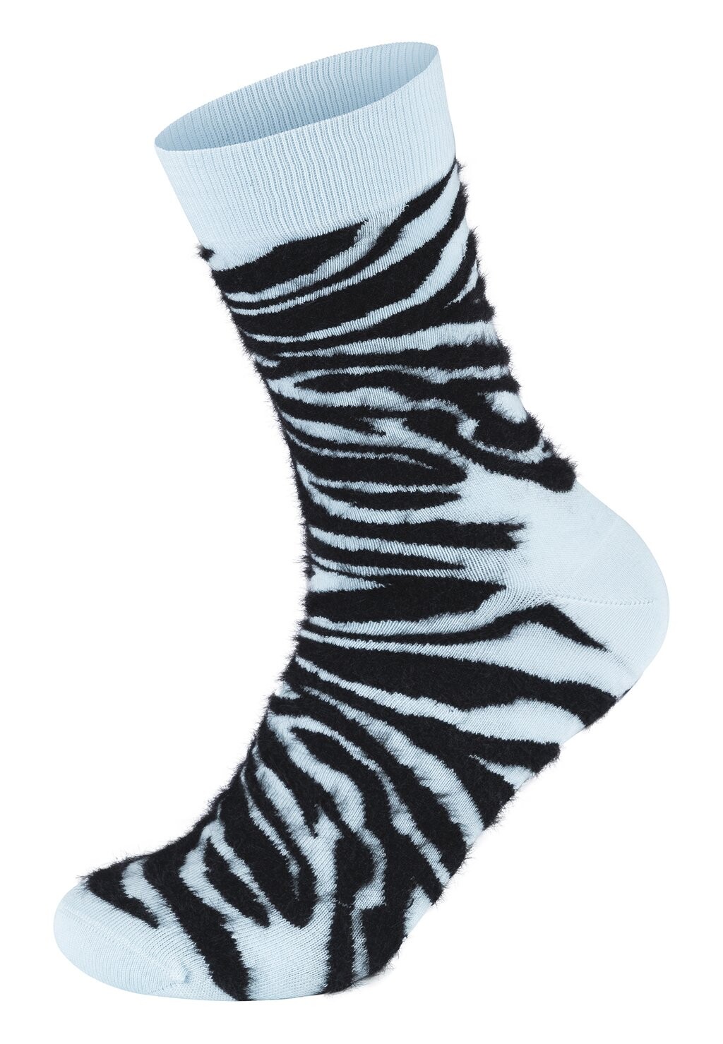 

Носки FLUFFY ZEBRA UNISEX Happy Socks, светло-голубой
