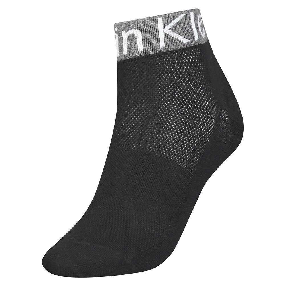 

Носки Calvin Klein Logo Welt Quarter short, черный