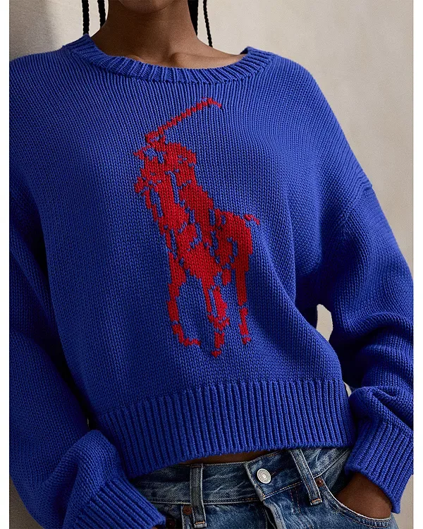 Свитер с круглым вырезом Ralph Lauren, Blue — фото 4