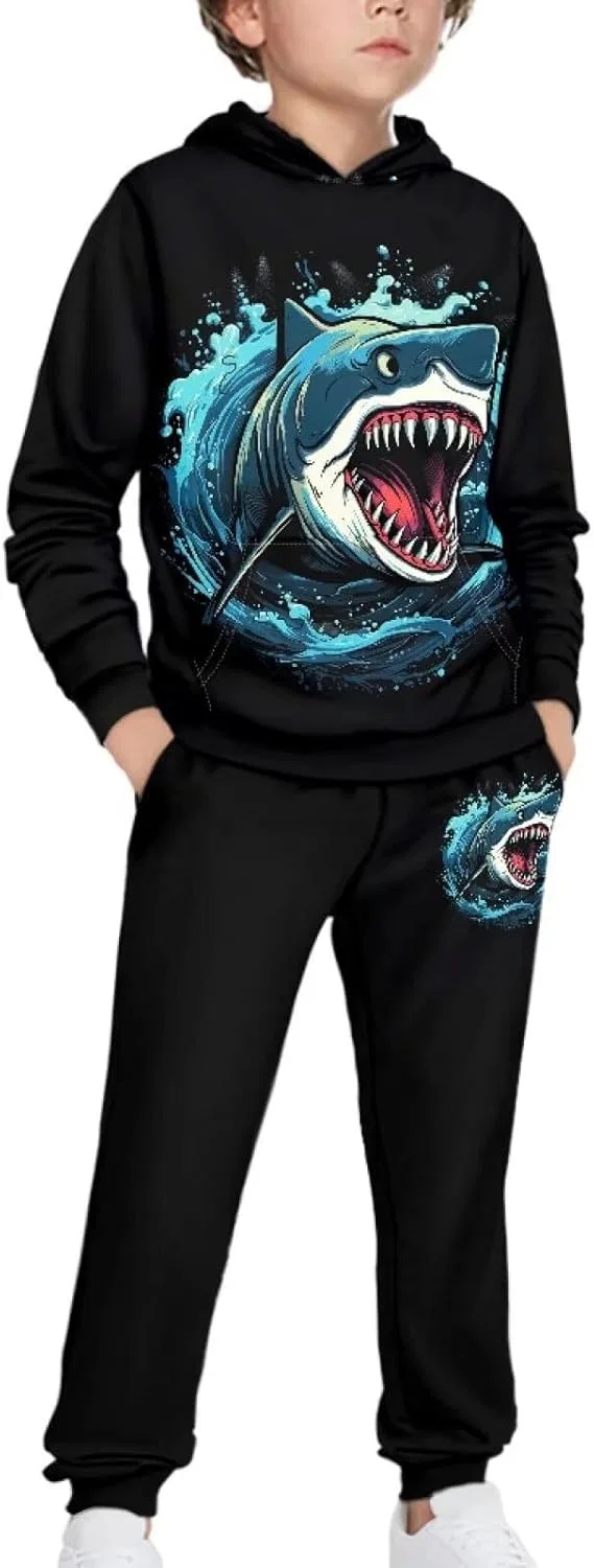 Детский спортивный костюм Uppodwarkid, толстовка и брюки, цвет Cool Shark