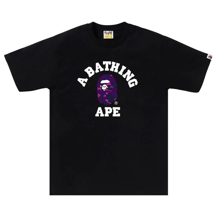 

Футболка BAPE Color Camo College Tee, Black/Purple