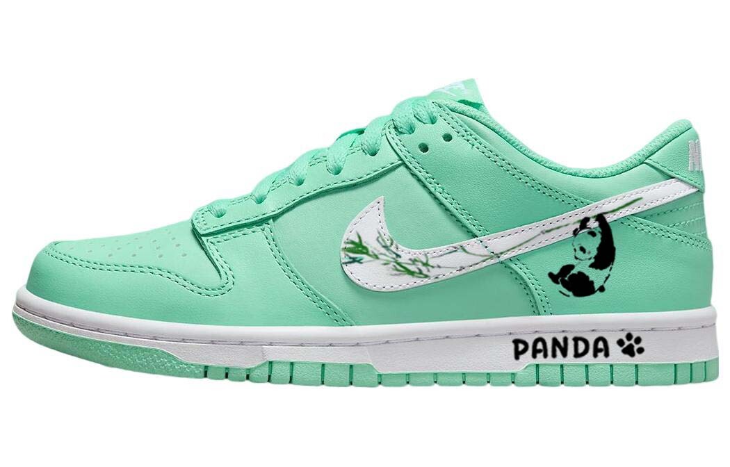 

Кроссовки Nike Dunk Skateboard Shoes Women's Low-Top Green White, Зеленый, Кроссовки Nike Dunk Skateboard Shoes Women's Low-Top Green White