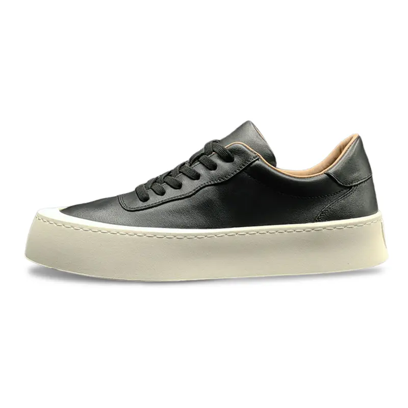 

ZUOSAISI Скользоустойчивые мужские скейтерские кеды лоу-топ черные, цвет Black