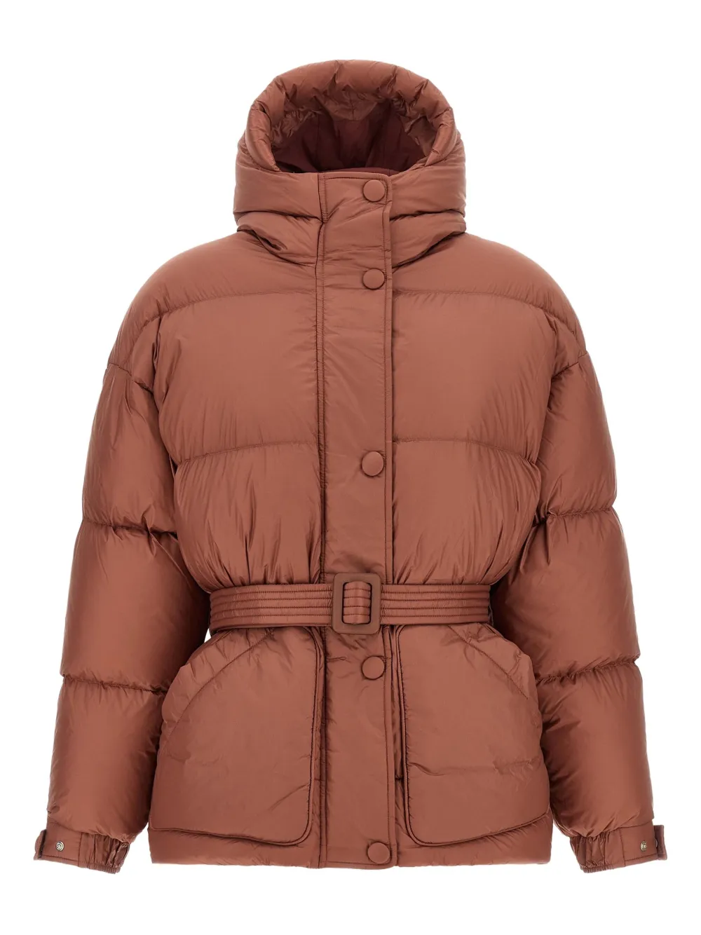 

Стеганая куртка с поясом Ienki Ienki, коричневый