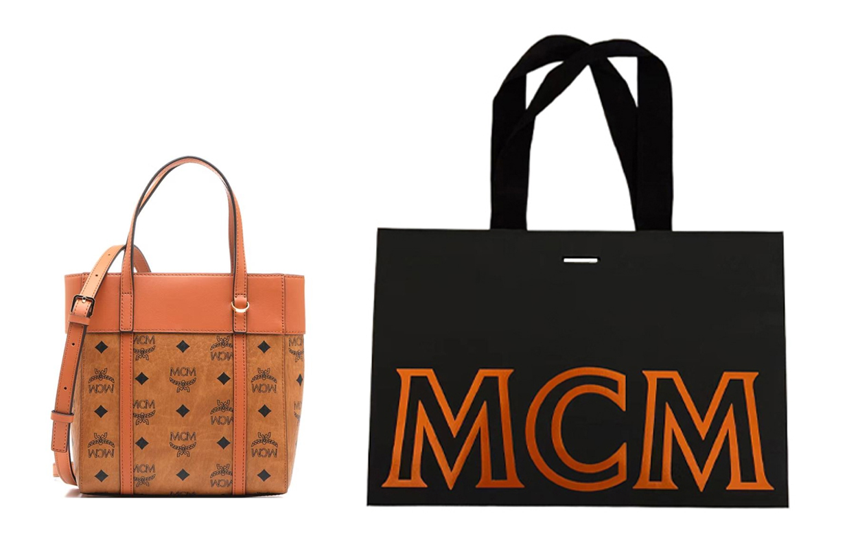 

MCM Сумка-шоппер с панелями из холста и отделкой из телячьей кожи