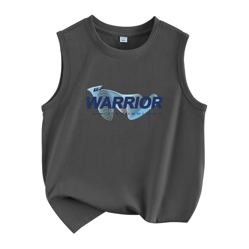 Детский топ и майка с круглым вырезом WARRIOR, medium серый/h technology line