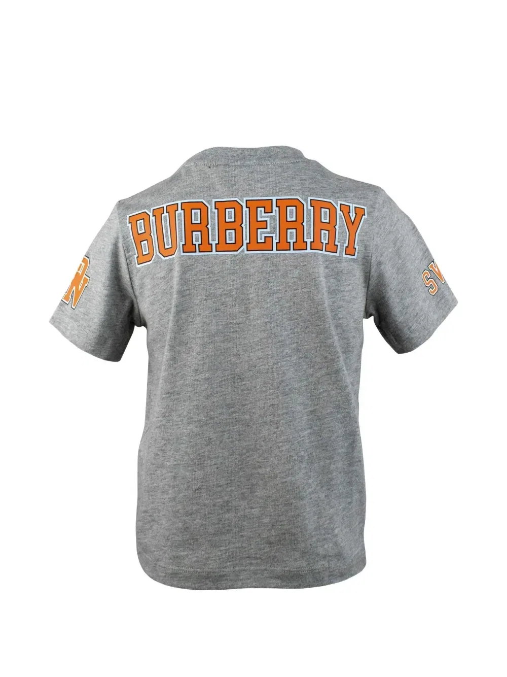 Футболка с принтом Burberry Kids, серый — фото 2