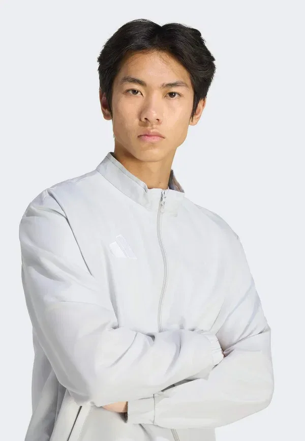 Куртка тренировочная Entrada26 presentation jacket Adidas Performance, светло-серый белый — фото 3