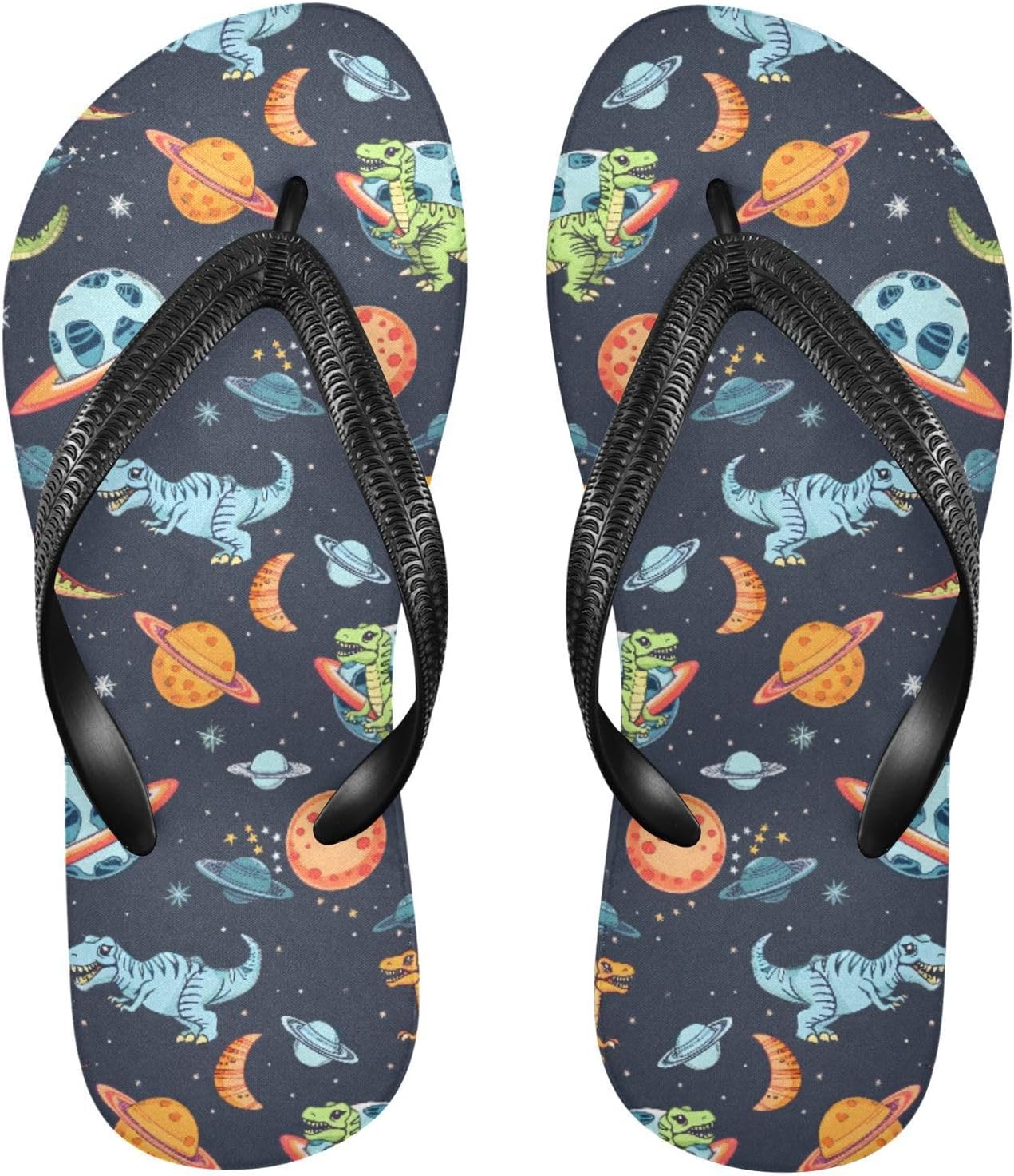

Женские и мужские шлепанцы с динозаврами и планетами, женские слайды, мужские сандалии, душевые тапочки, летние нескользящие шлепанцы для плавания, пляжа и ванной Mnsruu, Dinosaur A84889