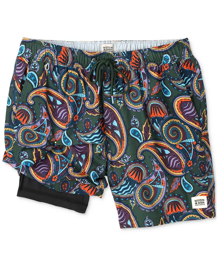 

Мужские плавки Miami Ice Paisley SCOTCH & SODA, зеленый