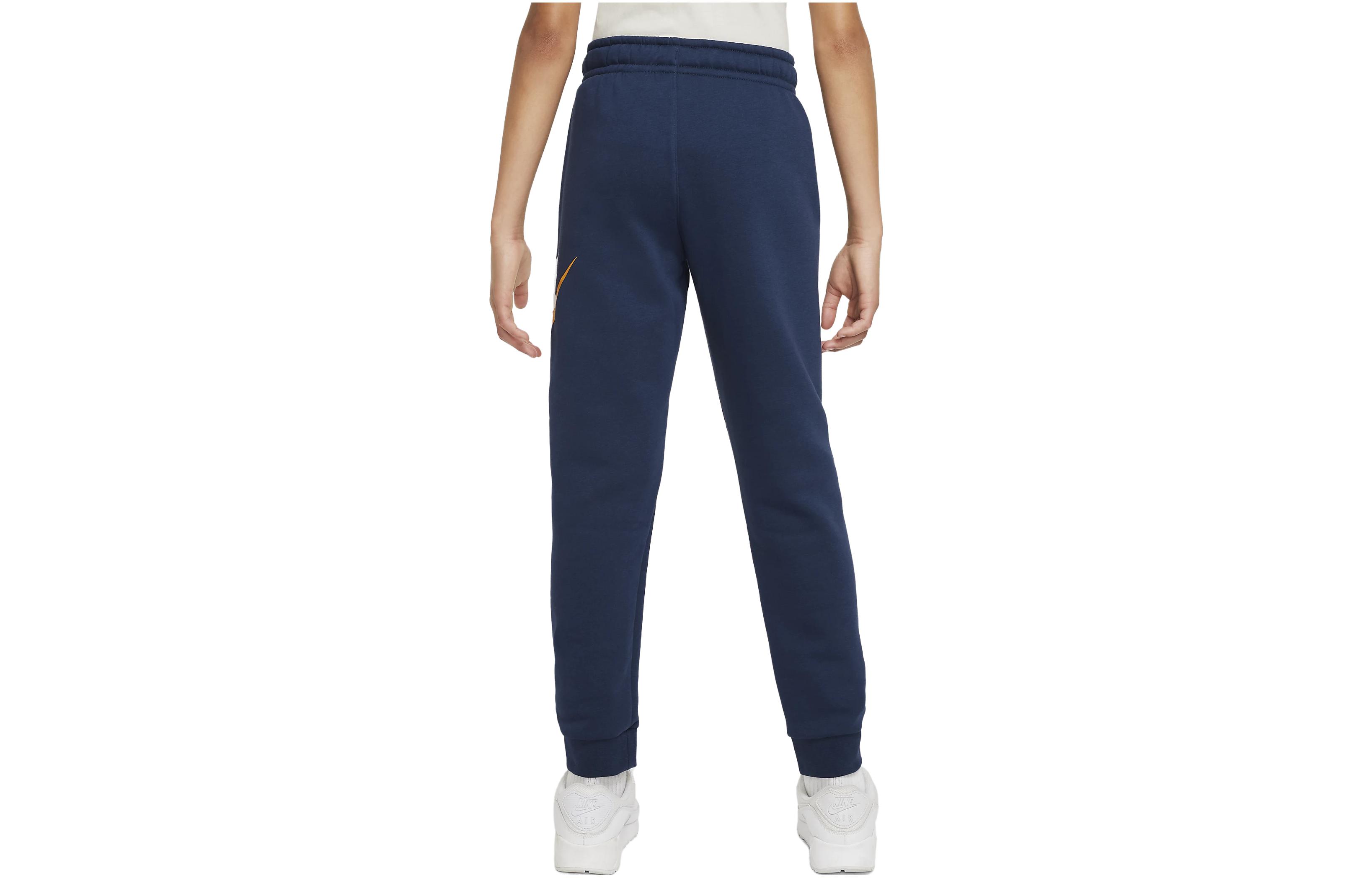 Nike Умеренные спортивные штаны Unisex для мальчиков Navy Blue — фото 4