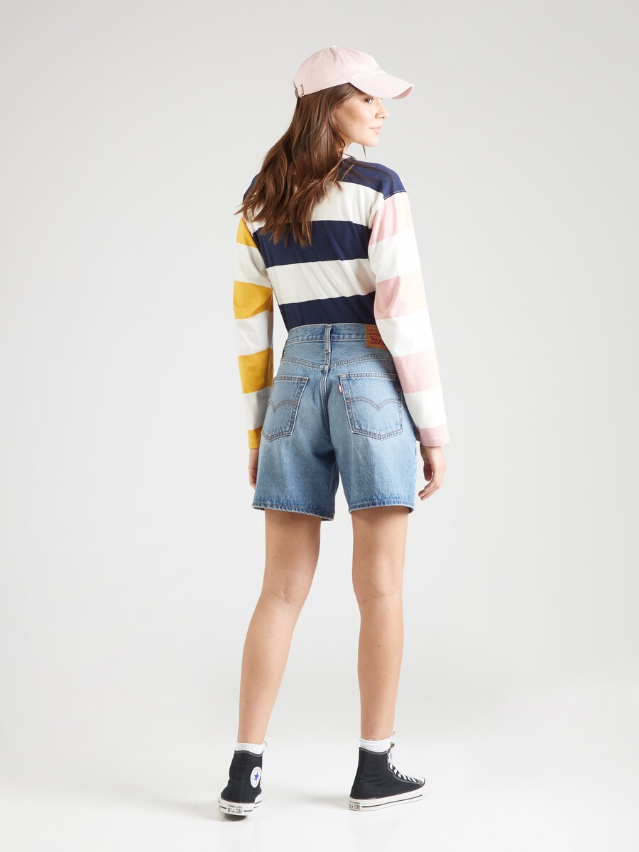 Джинсы свободного кроя LEVI'S  94 Baggy Short, светло-голубой — фото 4