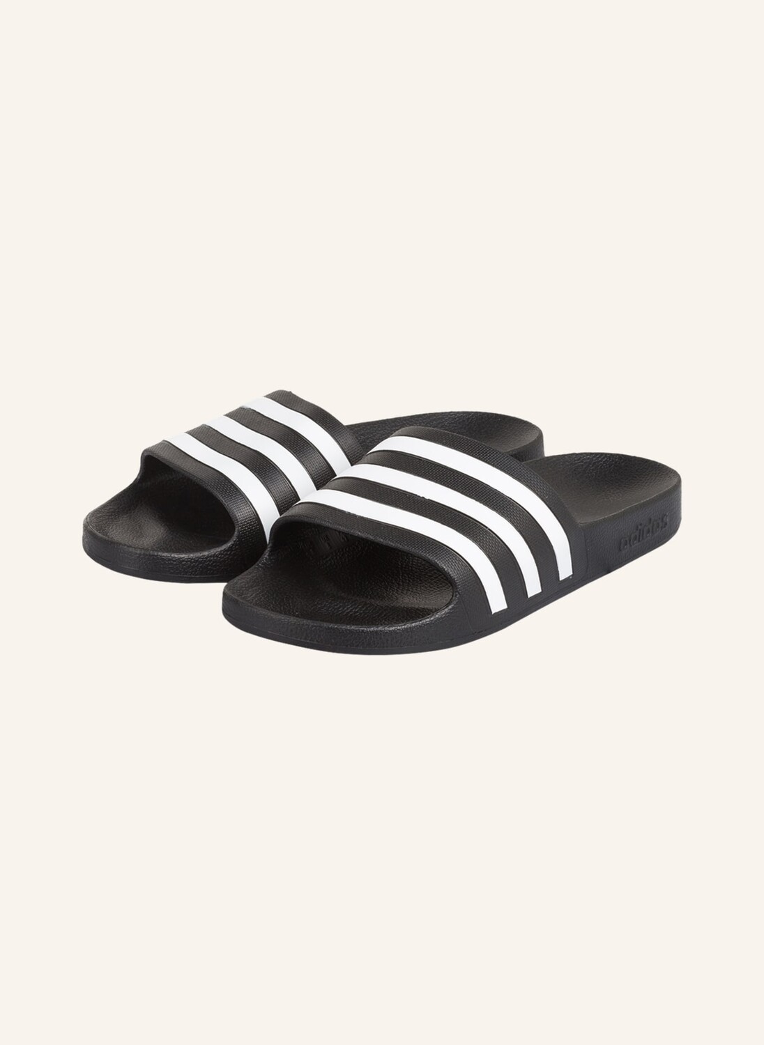 Мюли adilette aqua adidas, черный/белый