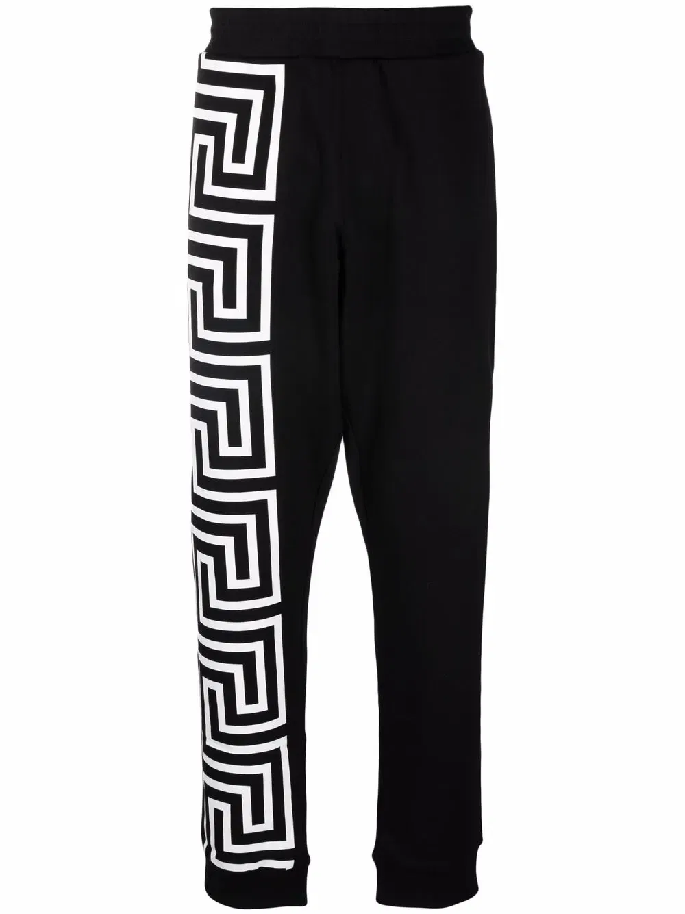 Спортивные брюки с узором Greca VERSACE, черный