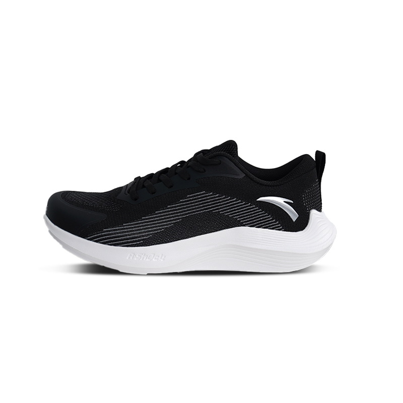 

Anta Low Top Running Shoes Мужские Черный Белый, Basic Black/Cool Gray-3