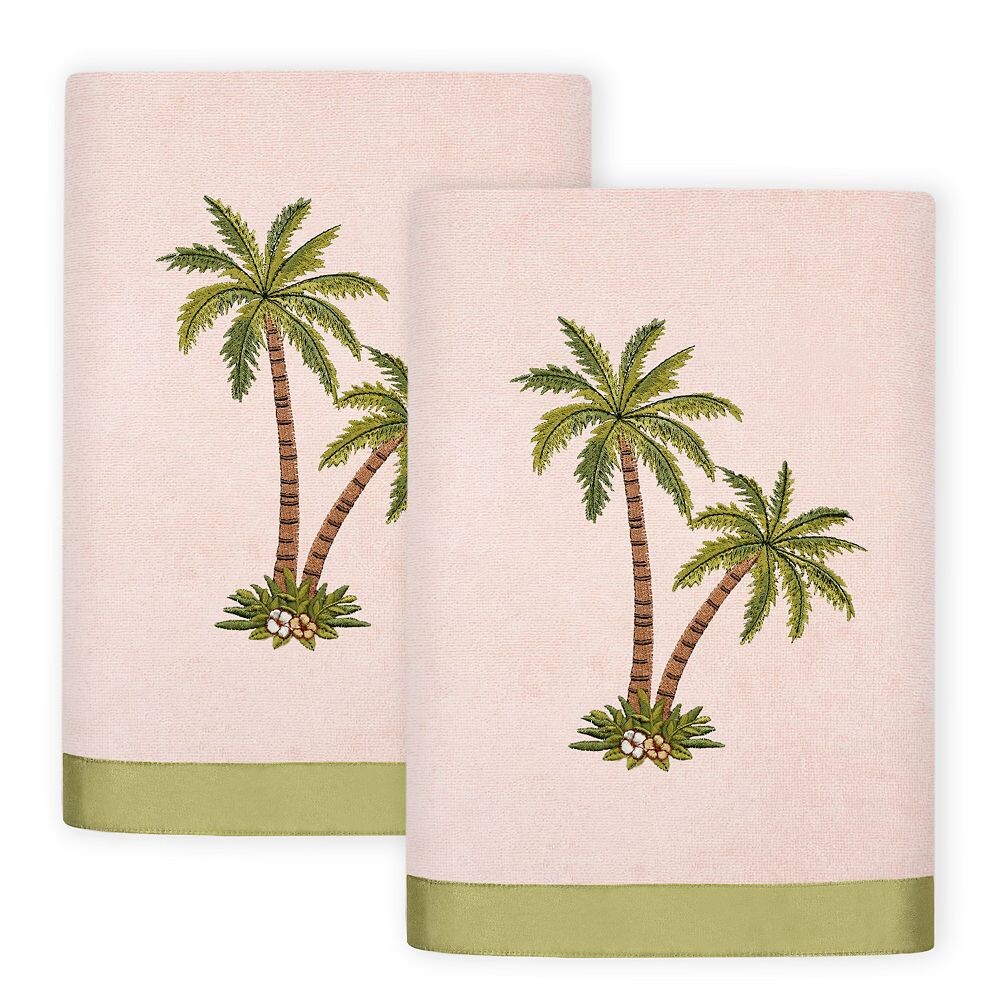 

Linum Home Textiles Palmera Набор украшенных полотенец для рук из 2 предметов, цвет Blush