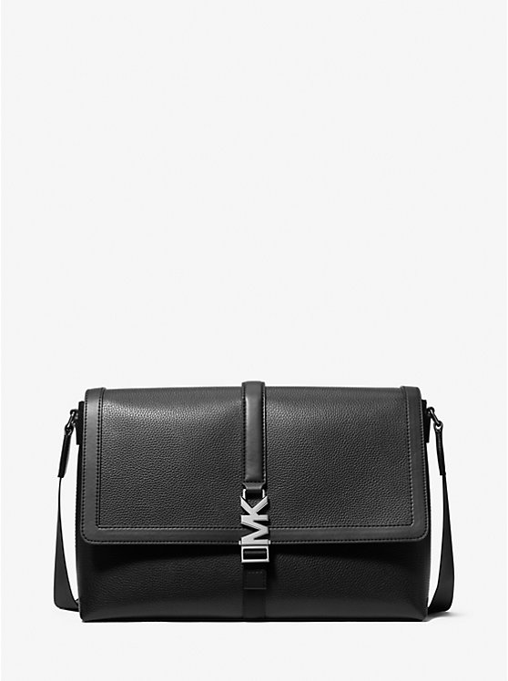 

Средняя сумка-мессенджер Cyrus из зернистой кожи Michael Kors, черный