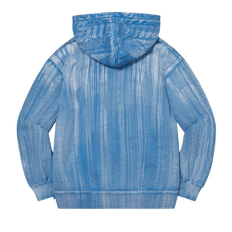 Толстовка Supreme Brush Stroke Hooded Sweatshirt, Pale Royal — фото 2