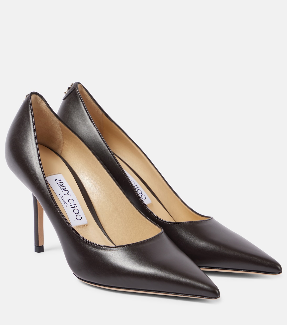 Туфли-лодочки Love 85 из кожи Jimmy Choo, кофе